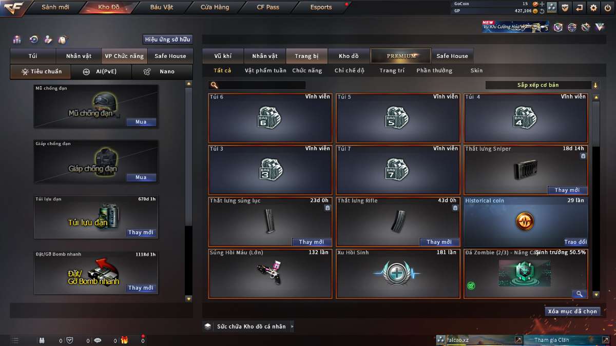 shop acc cf uy tin gia re